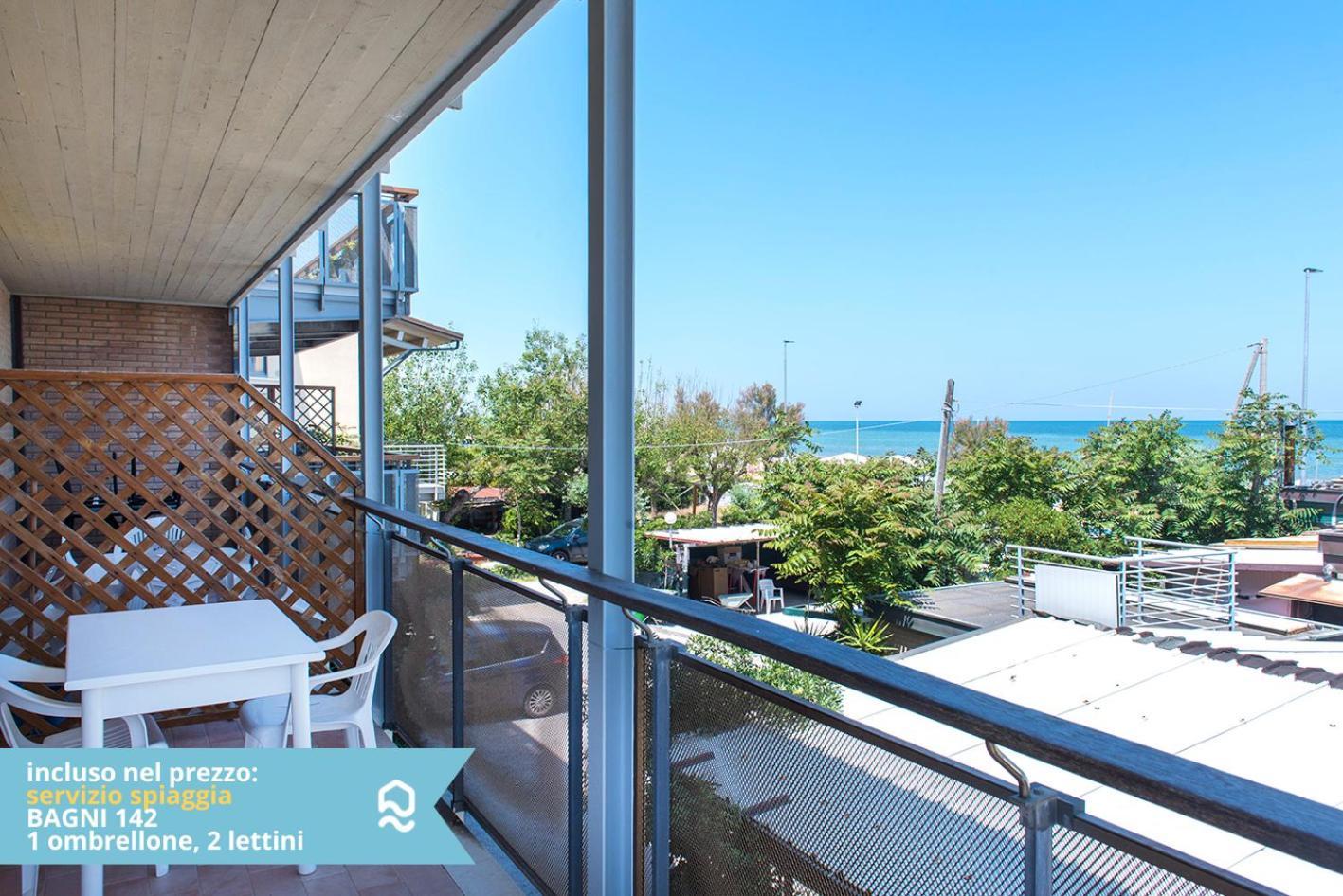 Apartmán Se003 - Senigallia, Bilocale Sul Mare Con Spiaggia Exteriér fotografie