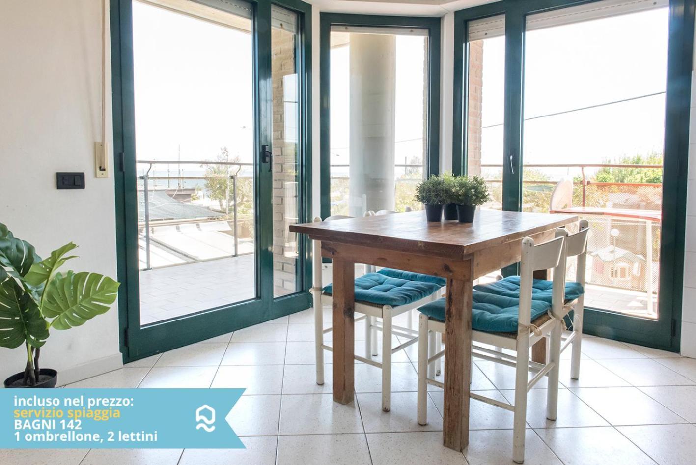 Apartmán Se003 - Senigallia, Bilocale Sul Mare Con Spiaggia Exteriér fotografie